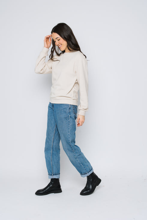Jenna-Luxe Fleece Crew